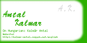 antal kalmar business card