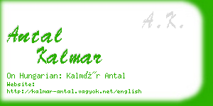 antal kalmar business card